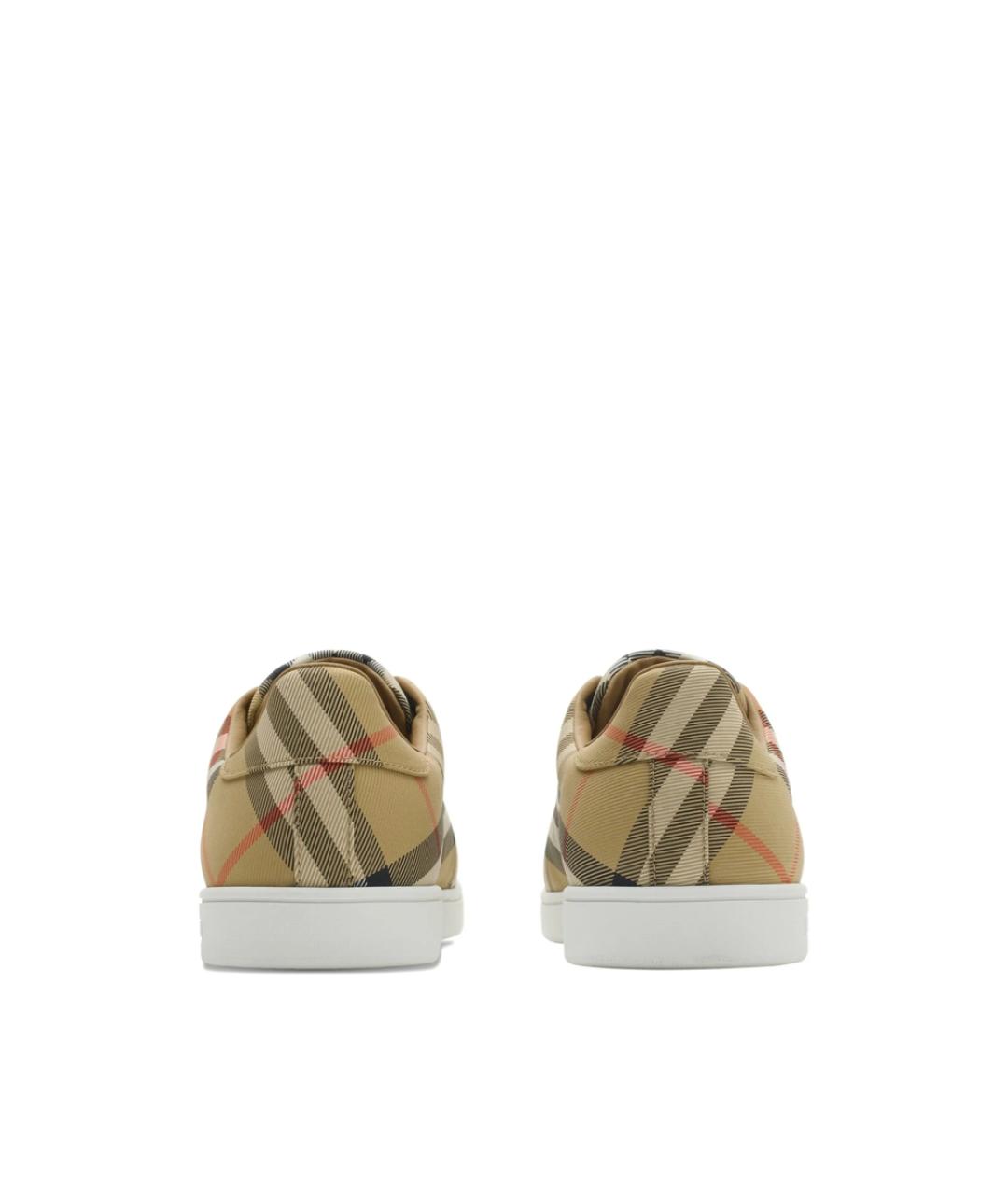 BURBERRY Мульти текстильные низкие кроссовки / кеды, фото 3
