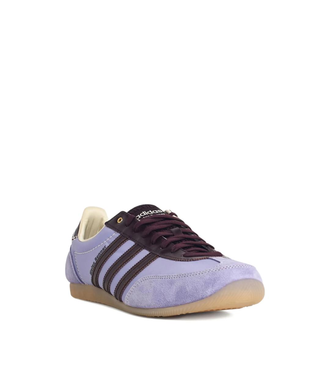 ADIDAS Фиолетовые кожаные низкие кроссовки / кеды, фото 3