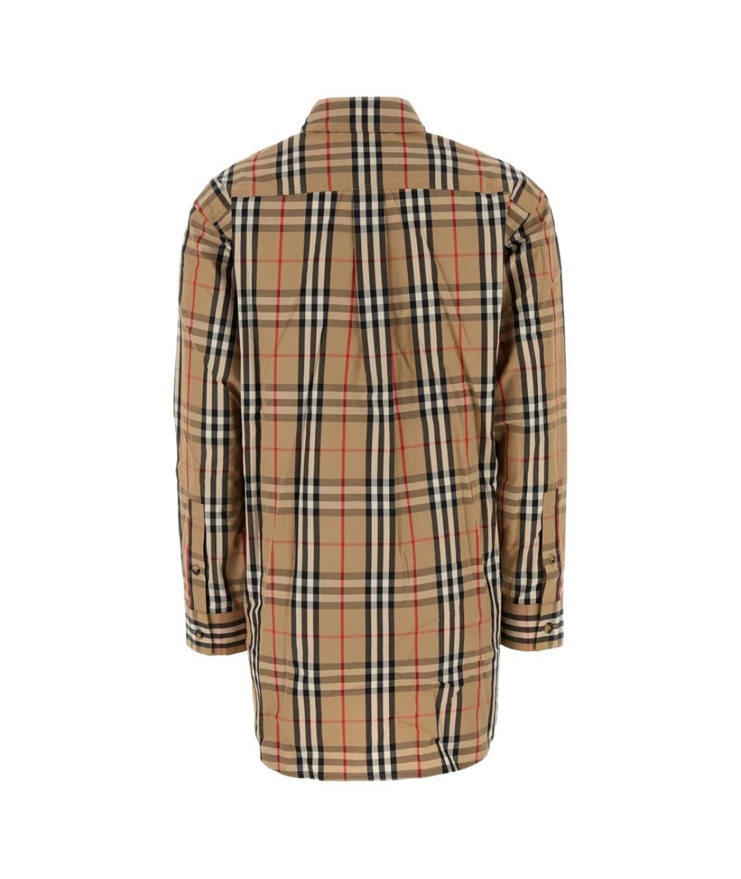 BURBERRY Бежевая хлопковая рубашка, фото 2