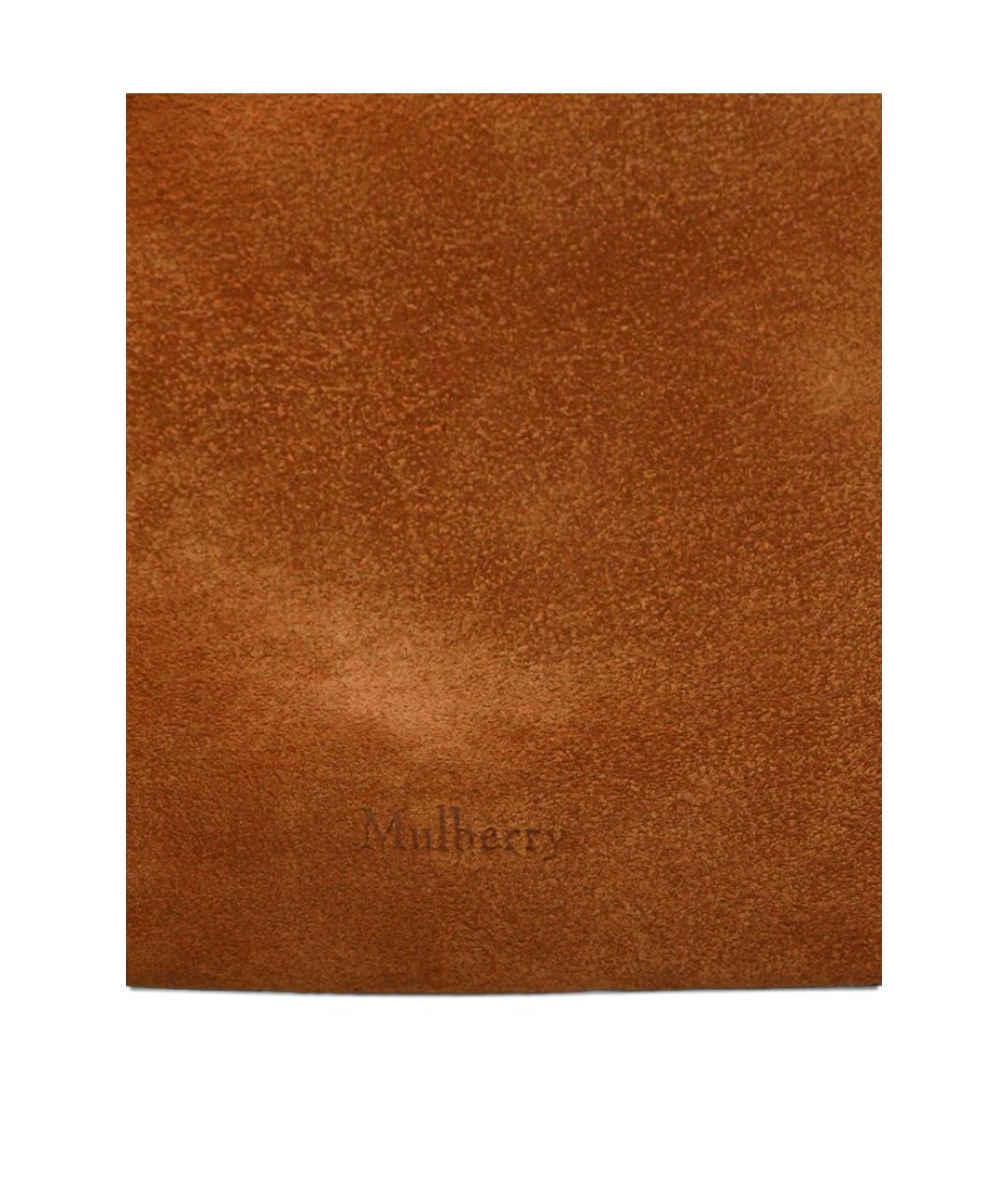 MULBERRY Коричневая замшевая сумка через плечо, фото 4