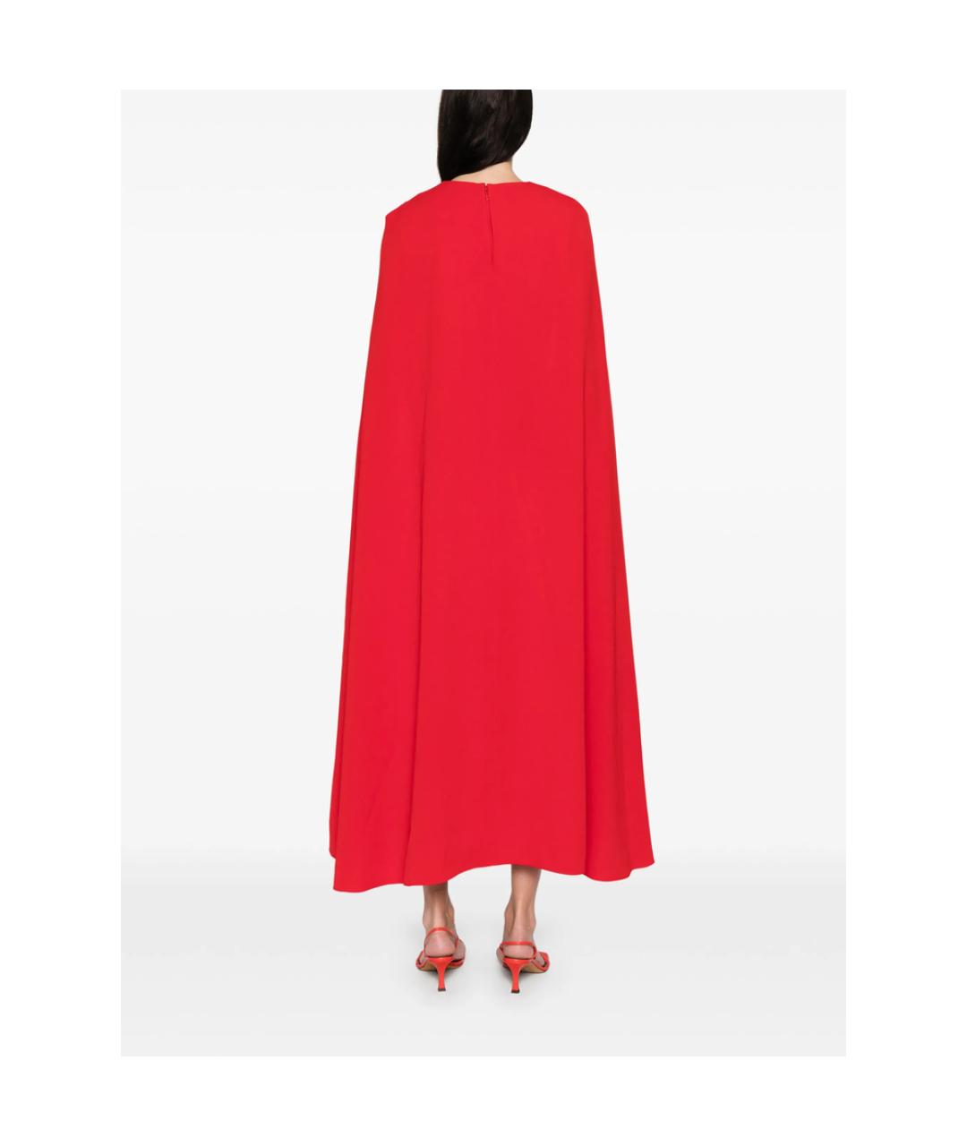 ROLAND MOURET Красное полиэстеровое вечернее платье, фото 4