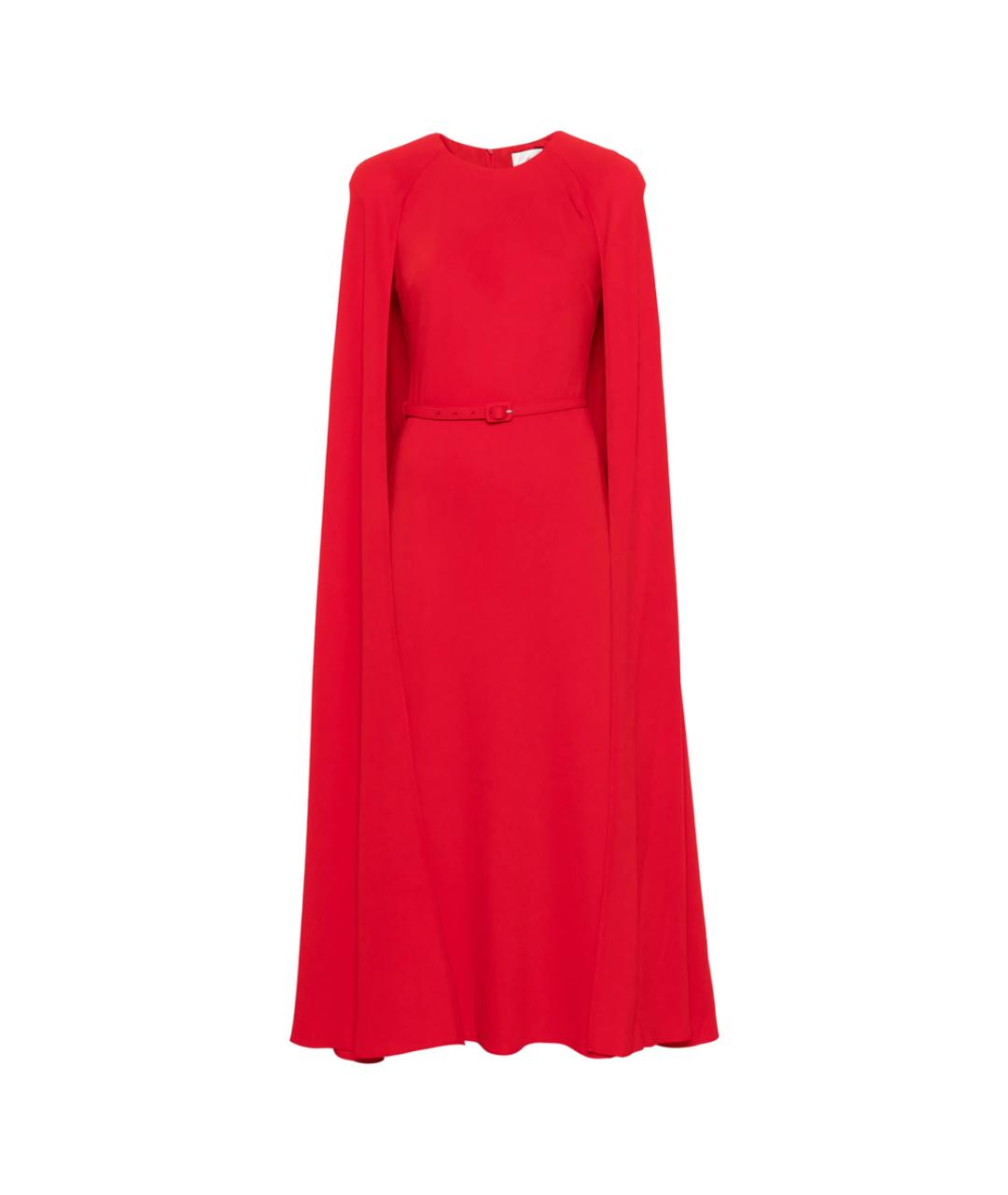 ROLAND MOURET Красное полиэстеровое вечернее платье, фото 1