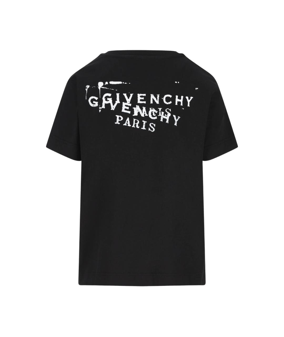 GIVENCHY Черная хлопковая футболка, фото 2