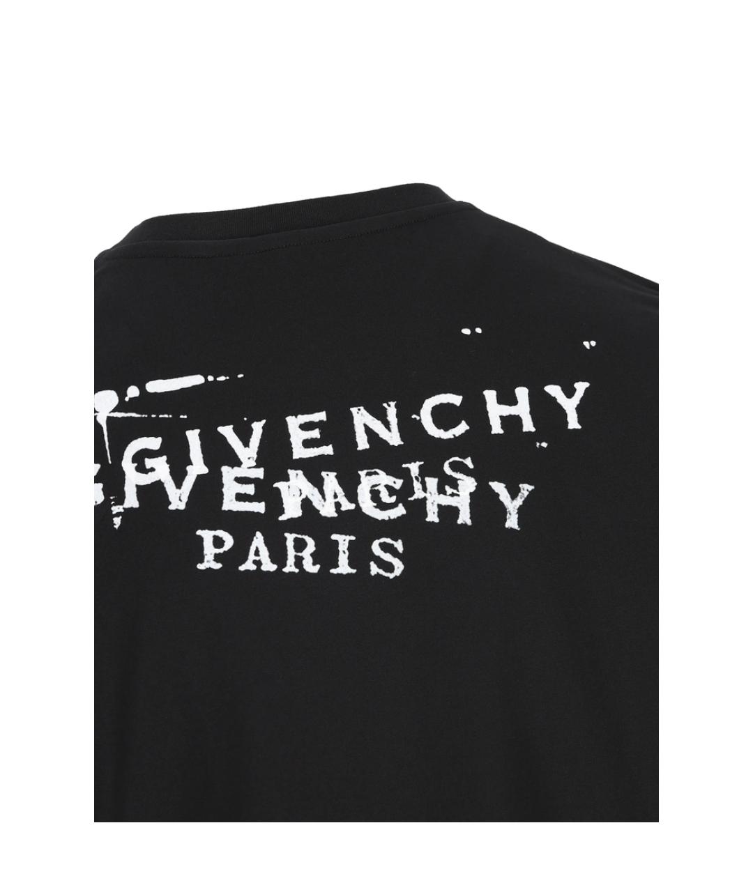 GIVENCHY Черная хлопковая футболка, фото 3