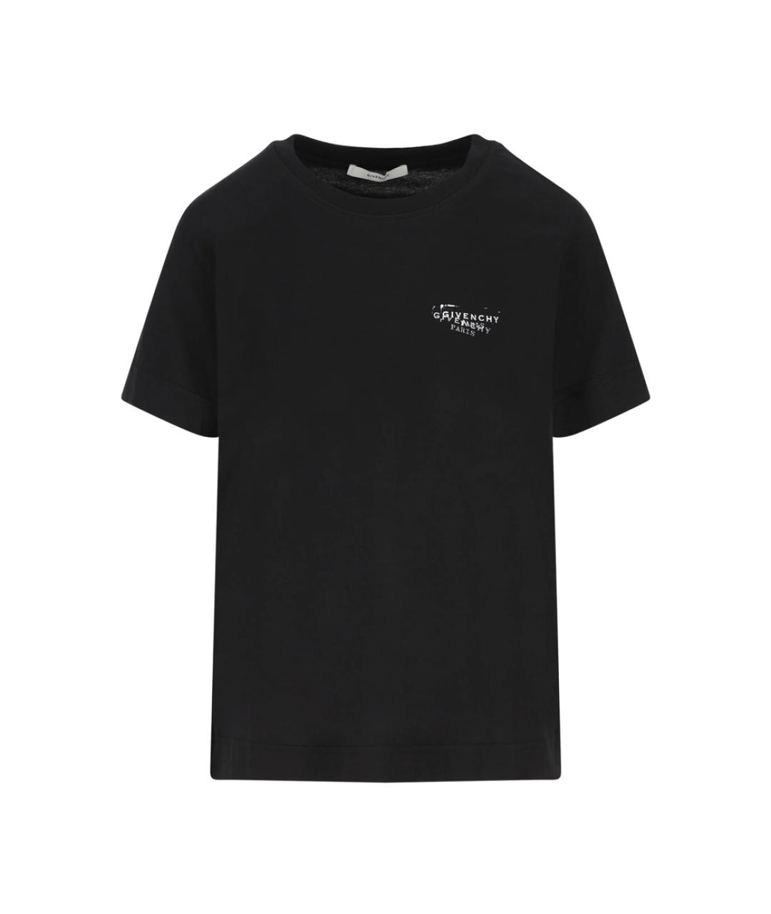 GIVENCHY Черная хлопковая футболка, фото 1