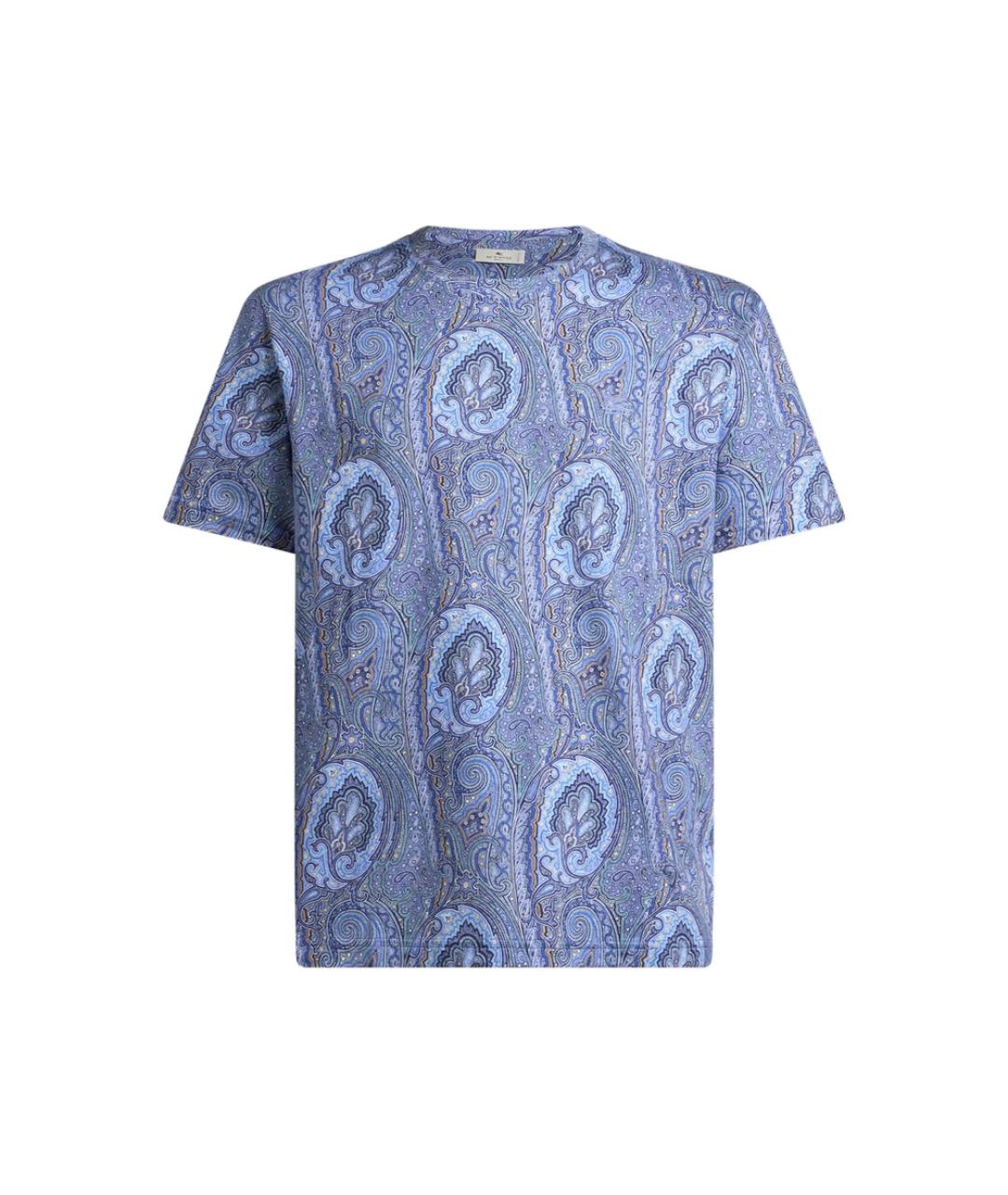 ETRO Синяя хлопковая футболка, фото 1