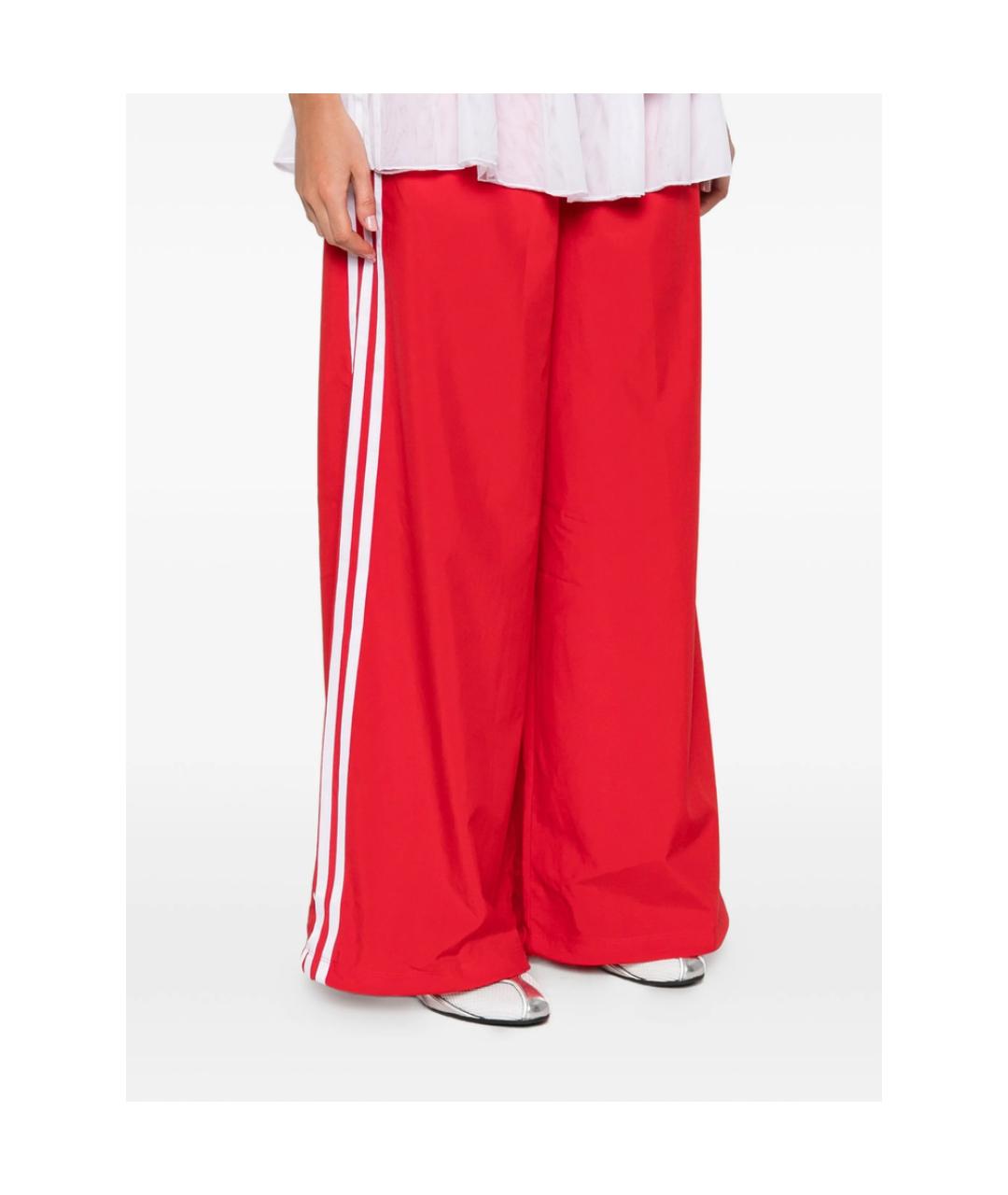 ADIDAS Красные полиэстеровые спортивные брюки и шорты, фото 3