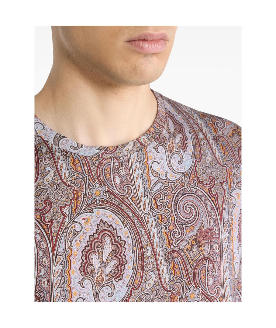 ETRO Мульти хлопковая футболка, фото 3