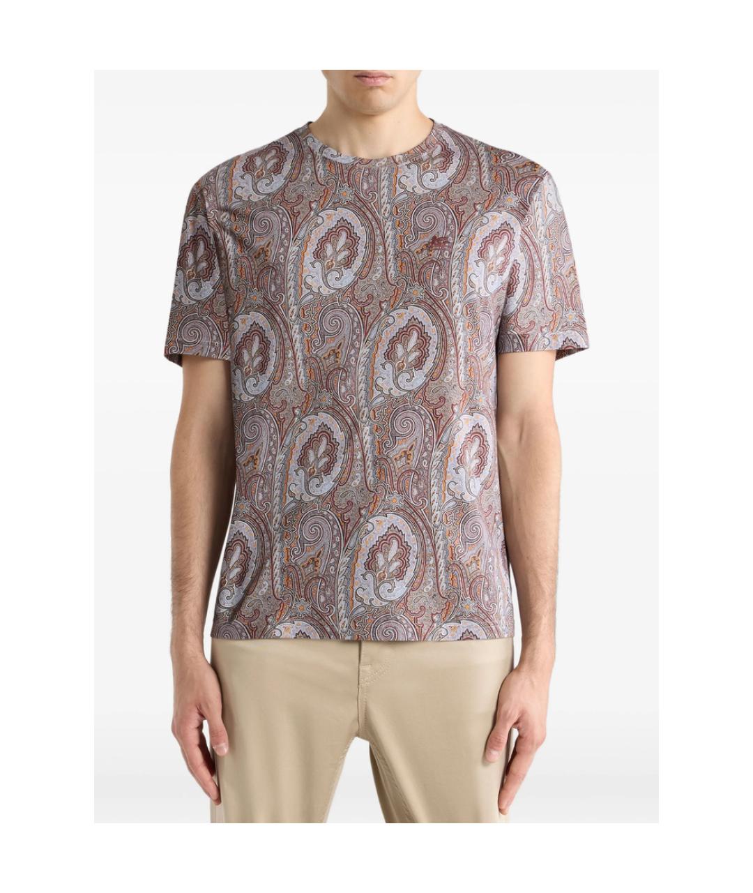 ETRO Мульти хлопковая футболка, фото 2