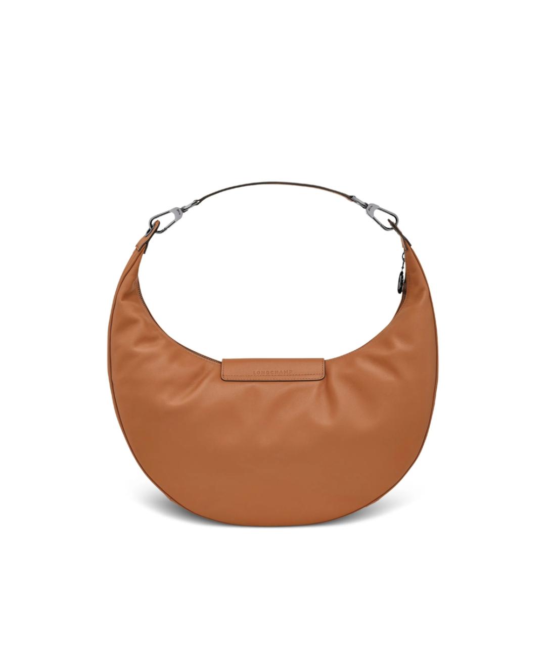 LONGCHAMP Коричневая кожаная сумка через плечо, фото 4