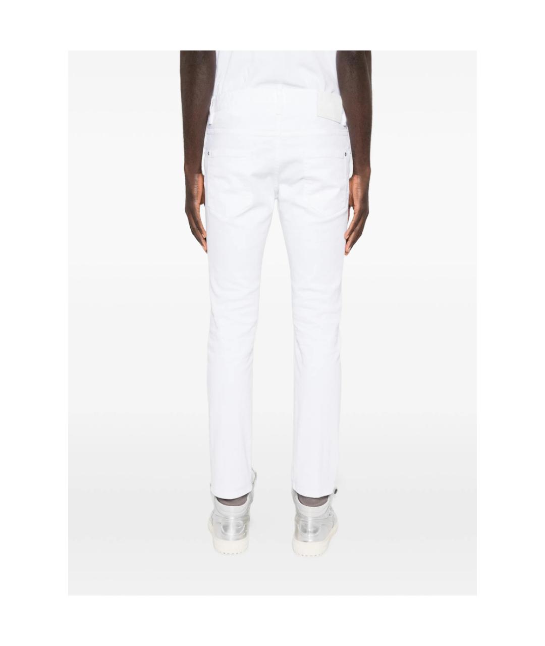 DSQUARED2 Белые хлопковые джинсы скинни, фото 5