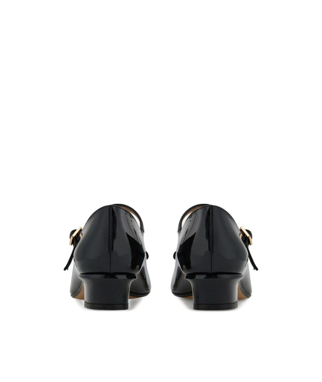 FERRAGAMO Черные кожаные туфли, фото 3