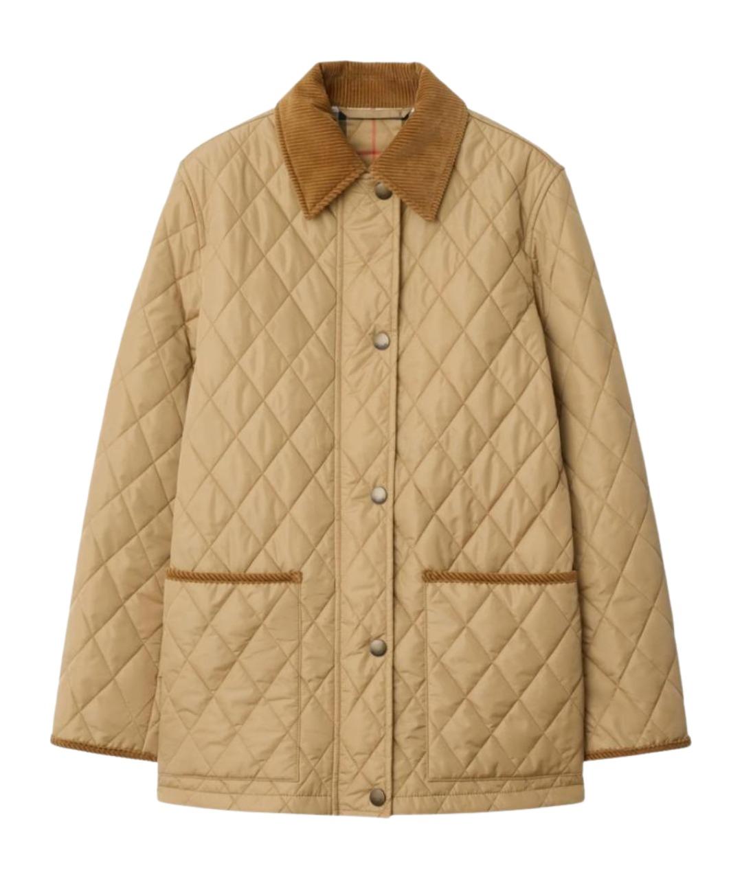 BURBERRY Бежевая хлопковая куртка, фото 1
