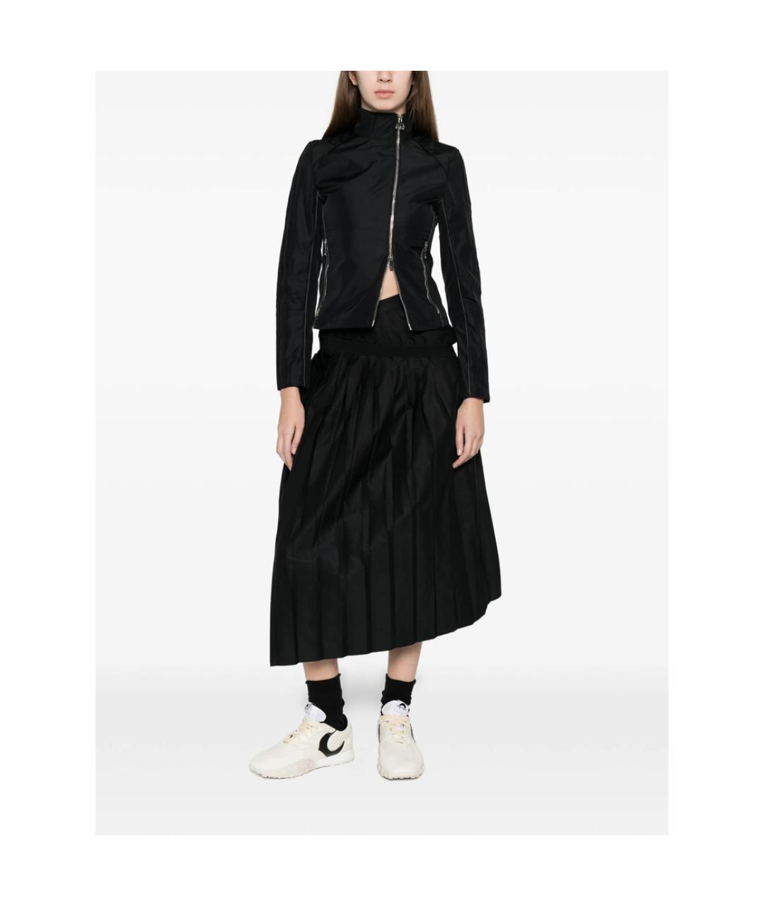 ADIDAS Черная полиамидовая куртка, фото 4
