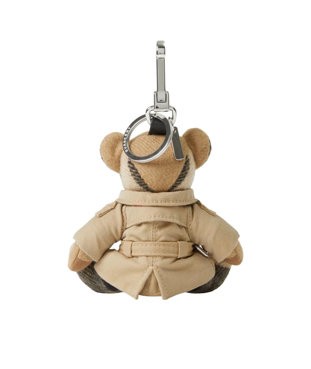 BURBERRY Коричневый брелок, фото 3