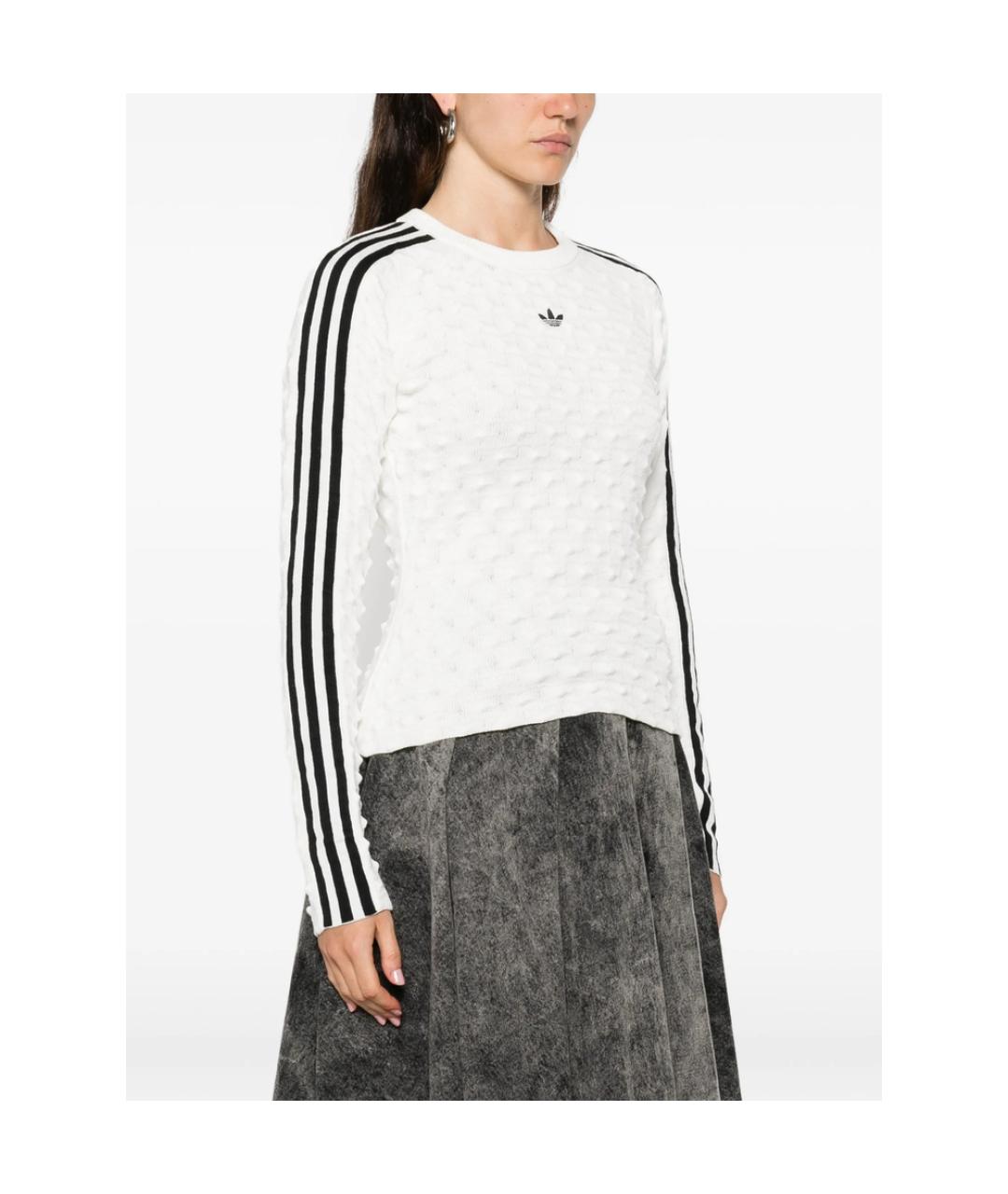 ADIDAS Белый полиэстеровый джемпер / свитер, фото 4