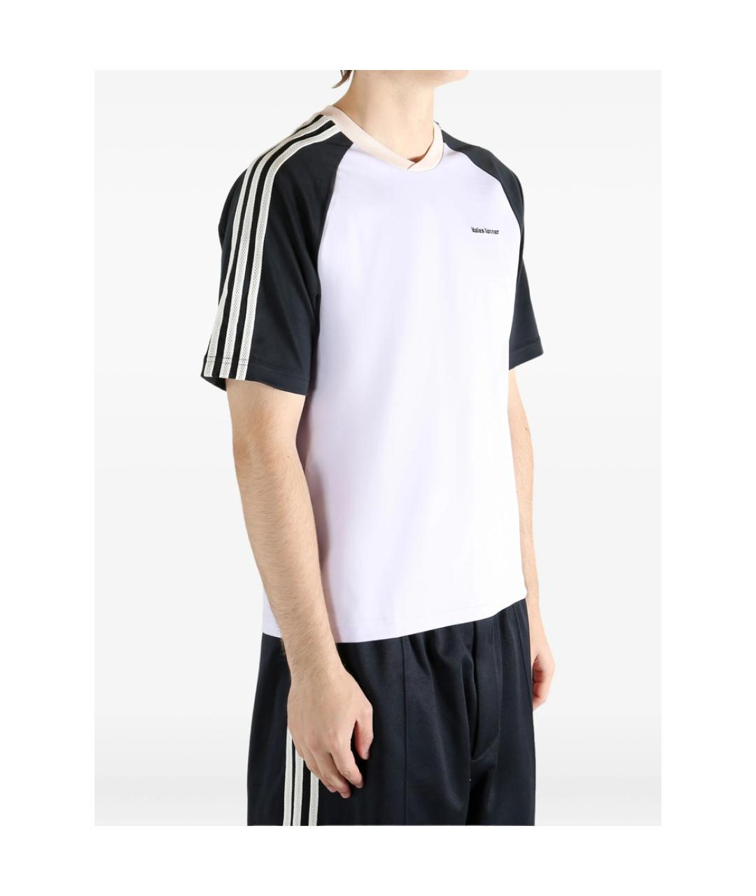 ADIDAS Белая хлопковая футболка, фото 2
