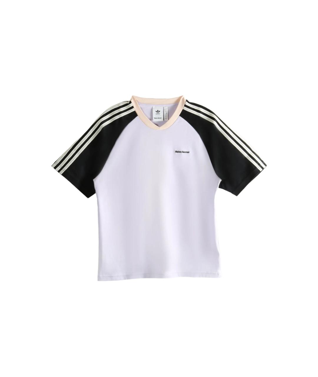 ADIDAS Белая хлопковая футболка, фото 1
