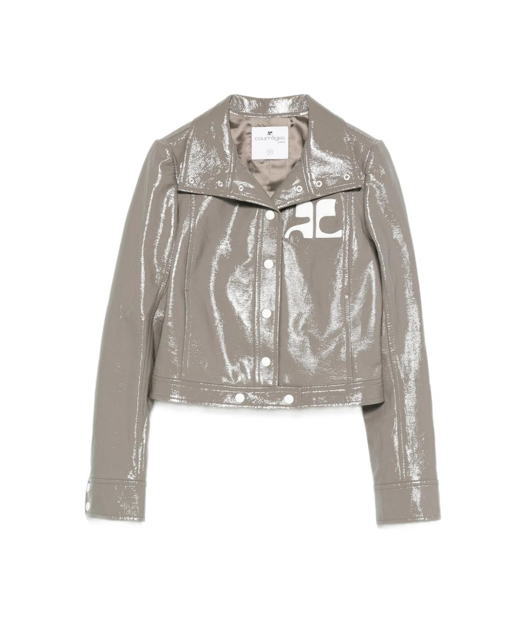 COURREGES Коричневая хлопковая куртка, фото 1