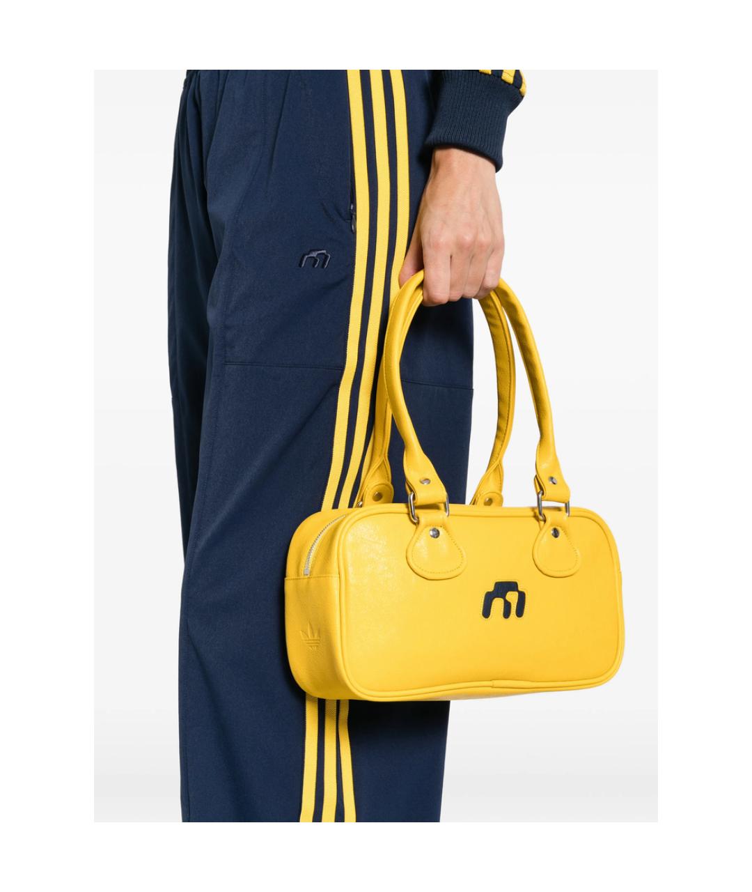 ADIDAS Желтая синтетическая сумка на плечо, фото 3
