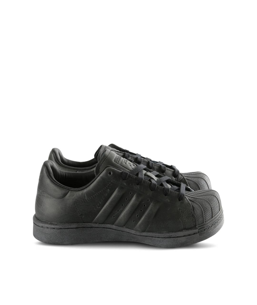 ADIDAS Серые кожаные кроссовки, фото 1