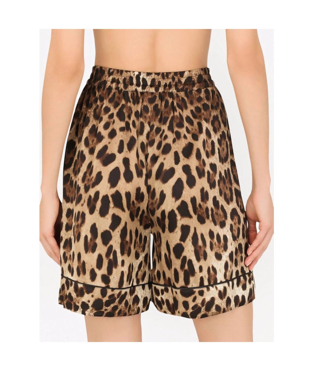 DOLCE&GABBANA Мульти шелковые шорты, фото 4
