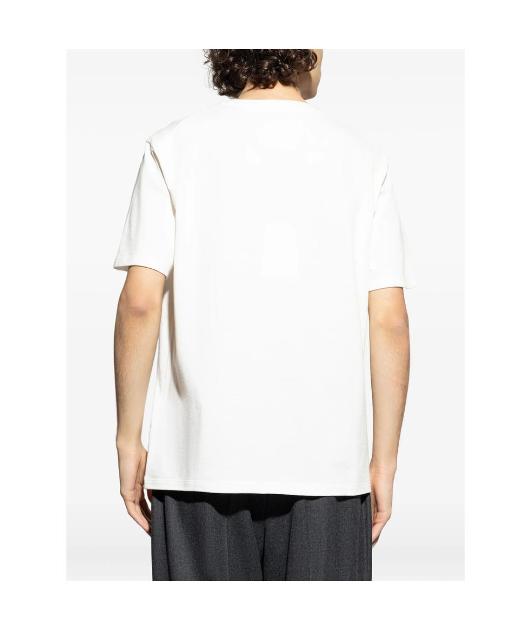 JIL SANDER Белая хлопковая футболка, фото 5