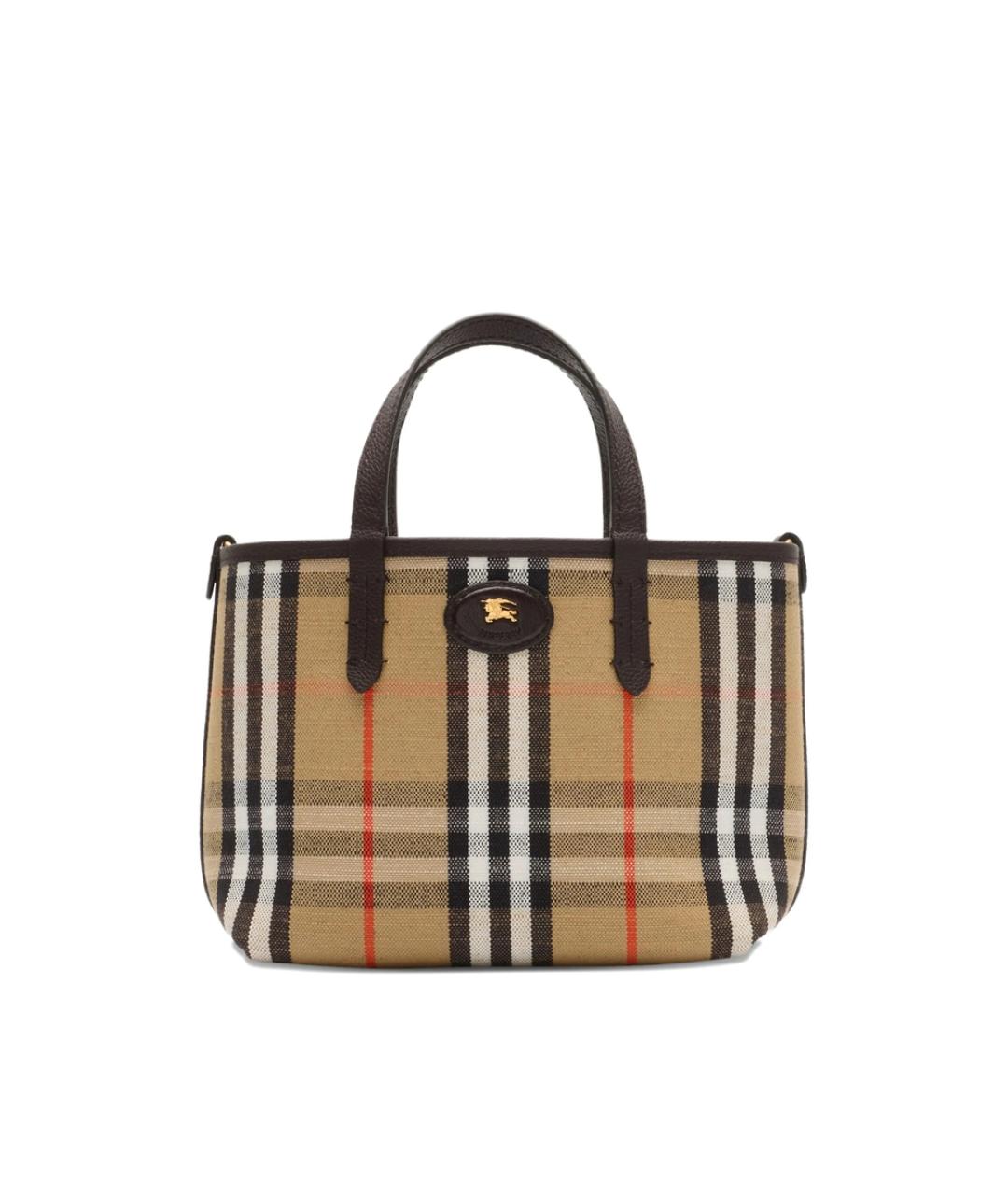 BURBERRY Мульти кожаная сумка тоут, фото 3