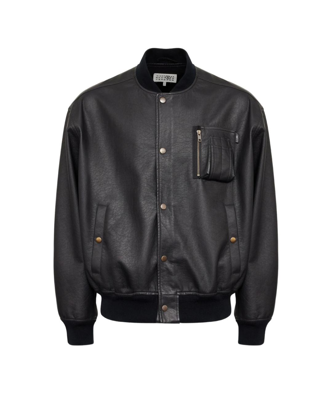 MM6 MAISON MARGIELA Черная полиэстеровая куртка, фото 1