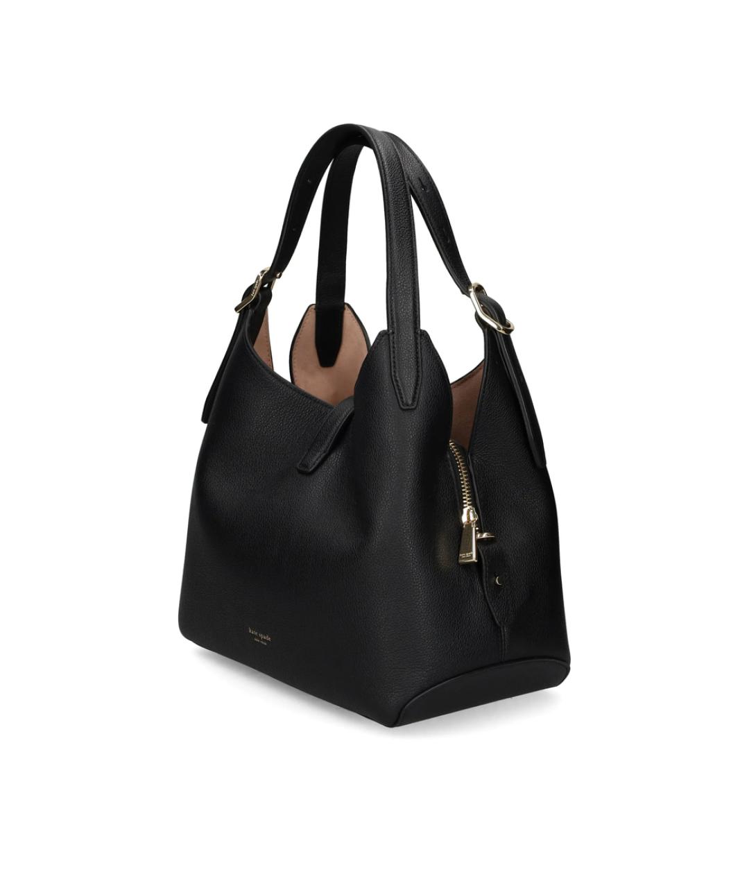 KATE SPADE Черная кожаная сумка тоут, фото 3