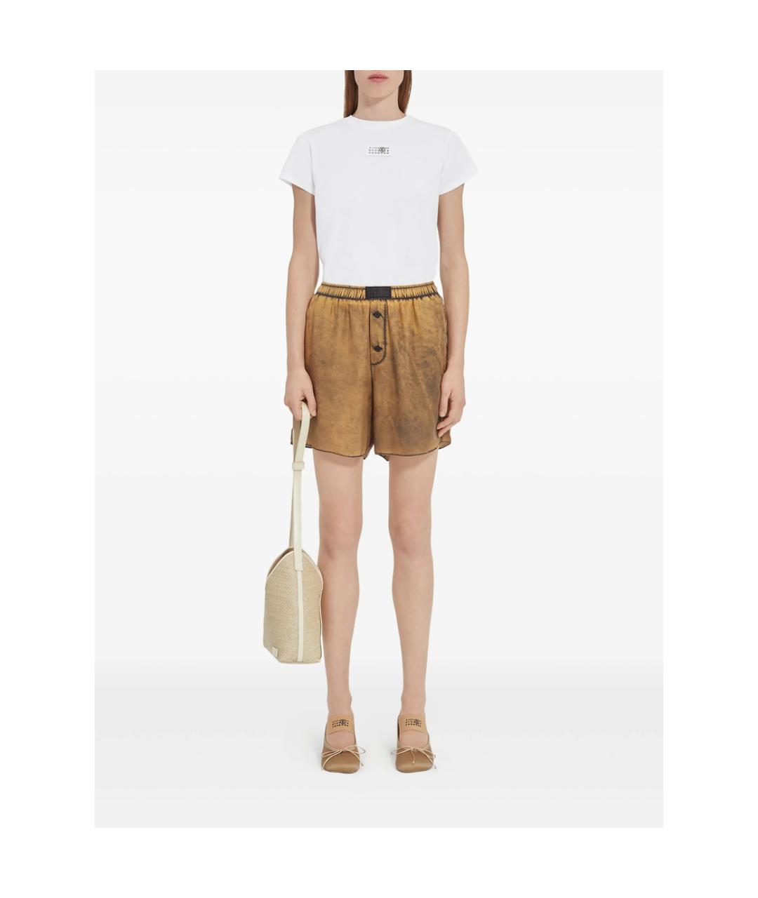 MM6 MAISON MARGIELA Белая хлопковая футболка, фото 2