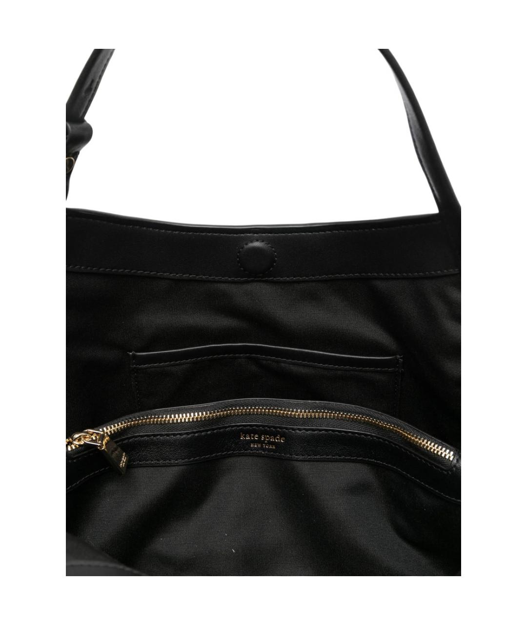 KATE SPADE Черная кожаная сумка через плечо, фото 3