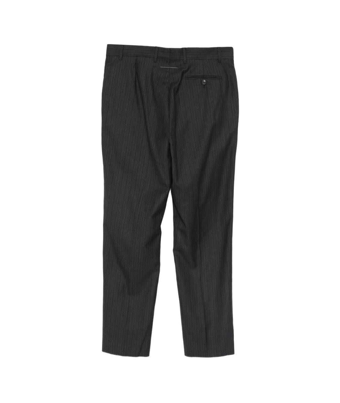 MM6 MAISON MARGIELA Синие хлопковые классические брюки, фото 3
