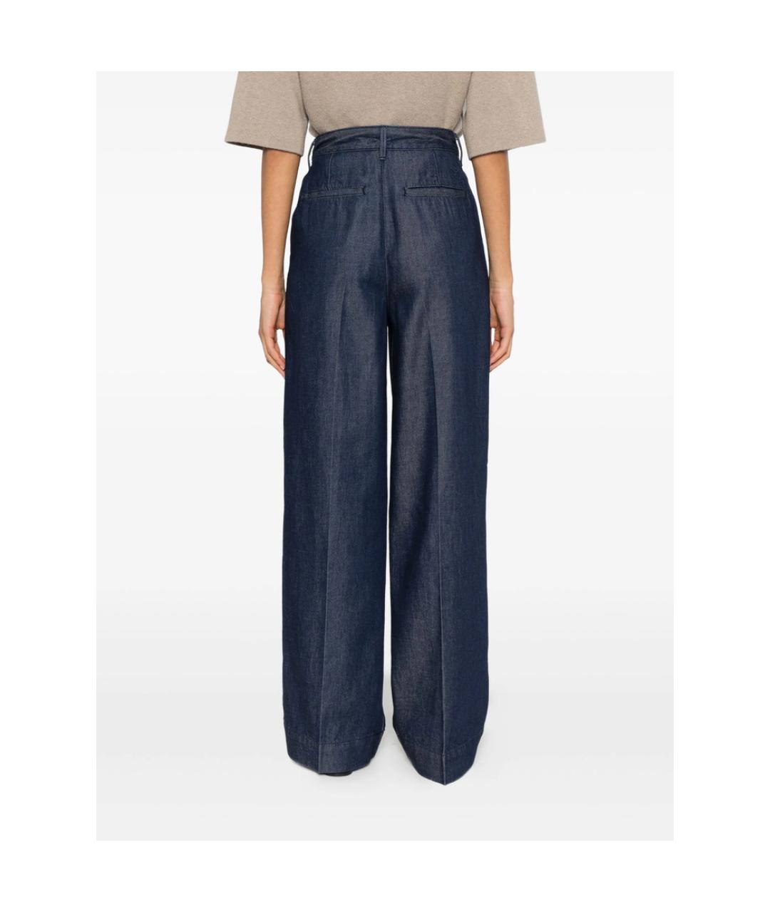 CALVIN KLEIN Синие хлопковые прямые джинсы, фото 3