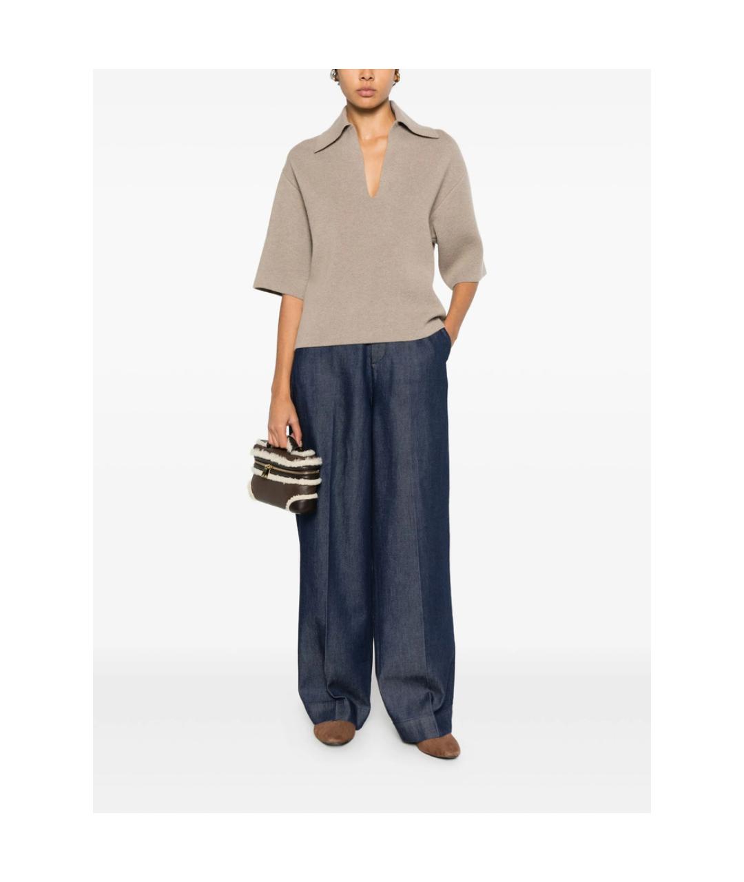CALVIN KLEIN Синие хлопковые прямые джинсы, фото 4