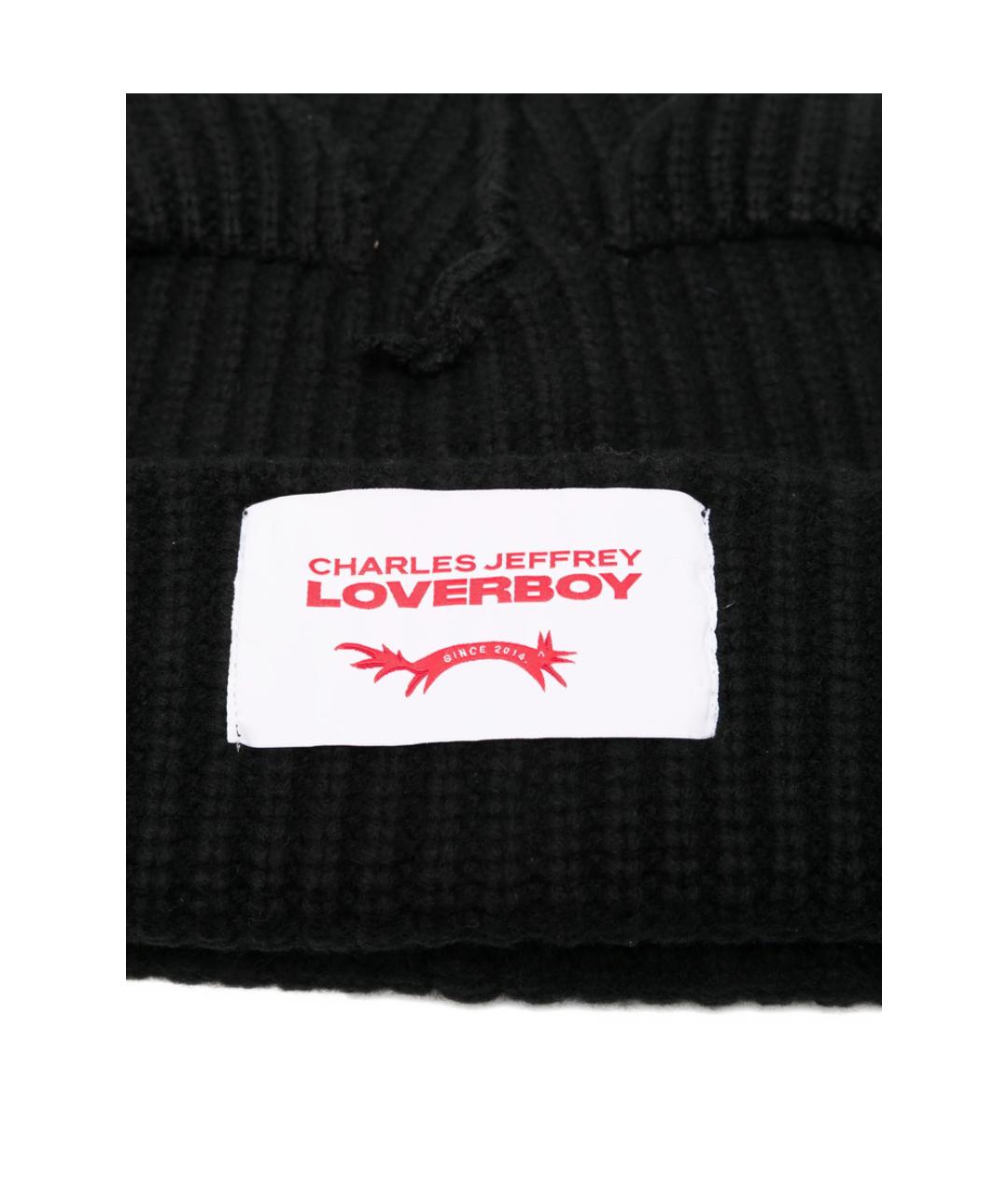 CHARLES JEFFREY LOVERBOY Черная шерстяная шапка, фото 2