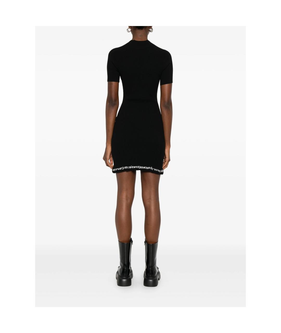 ALEXANDER WANG Черное полиамидовое повседневное платье, фото 2