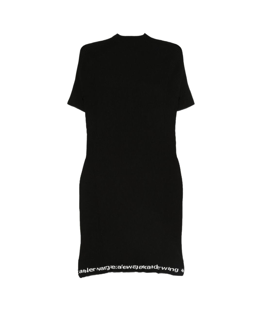 ALEXANDER WANG Черное полиамидовое повседневное платье, фото 1