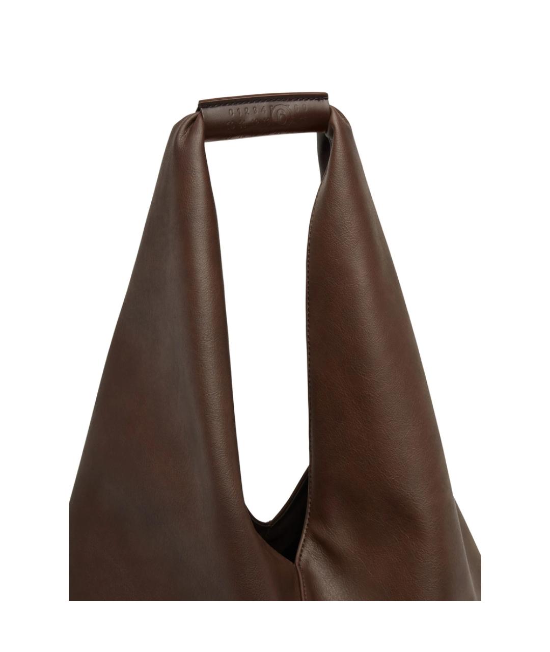MM6 MAISON MARGIELA Коричневая сумка тоут, фото 3