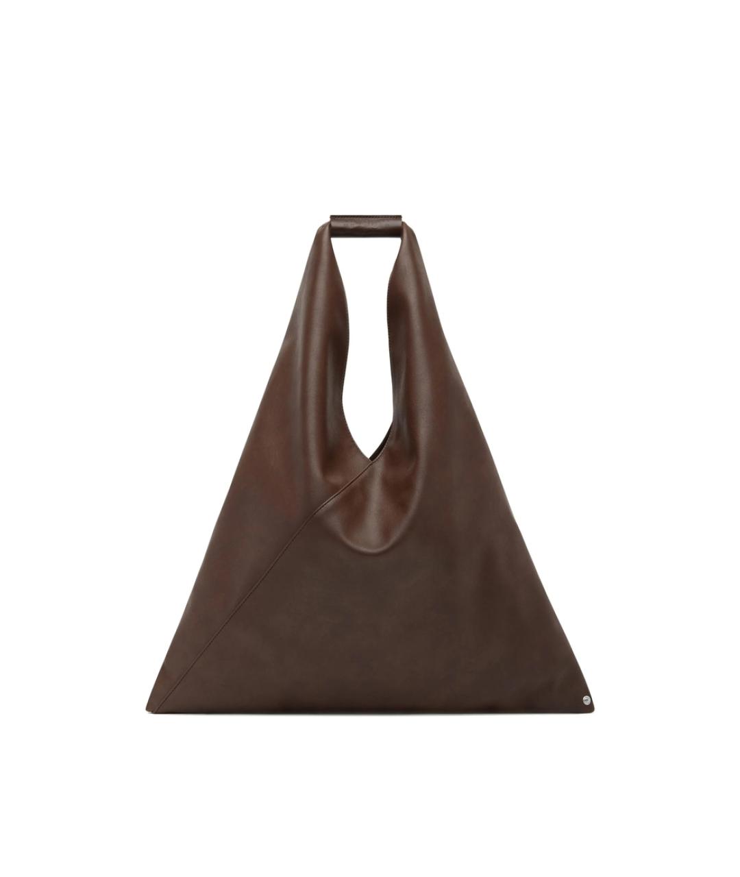 MM6 MAISON MARGIELA Коричневая сумка тоут, фото 5