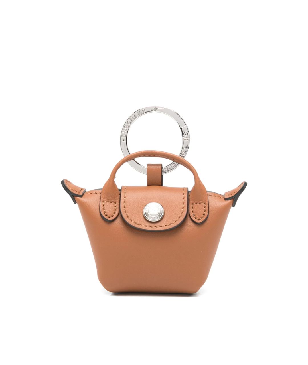 LONGCHAMP Коричневый брелок, фото 1