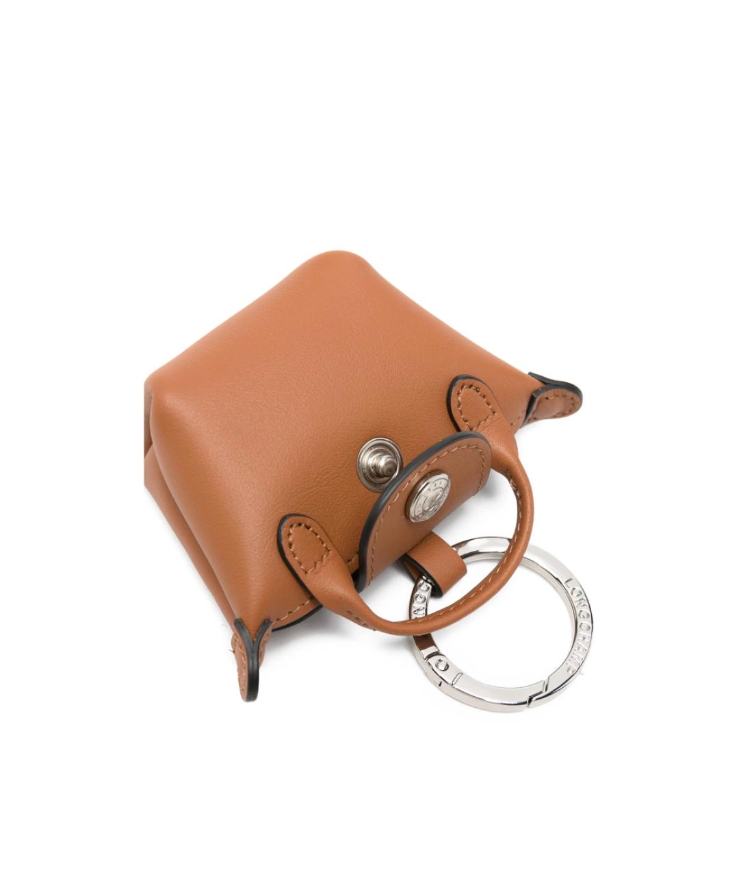 LONGCHAMP Коричневый брелок, фото 3