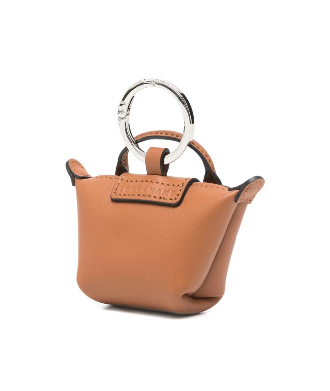 LONGCHAMP Коричневый брелок, фото 2
