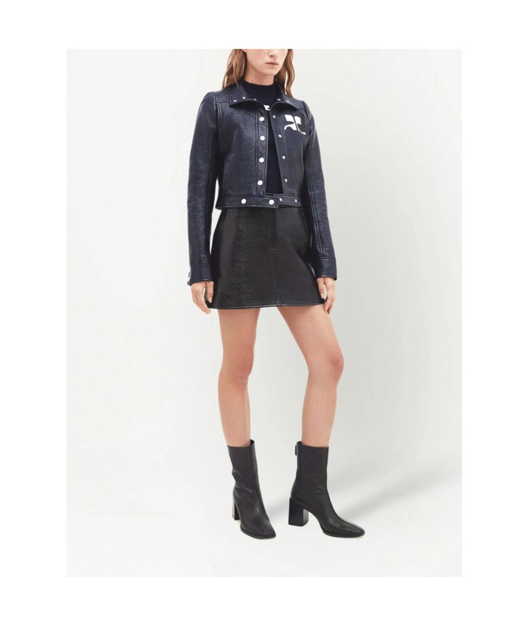 COURREGES Синяя хлопковая куртка, фото 3