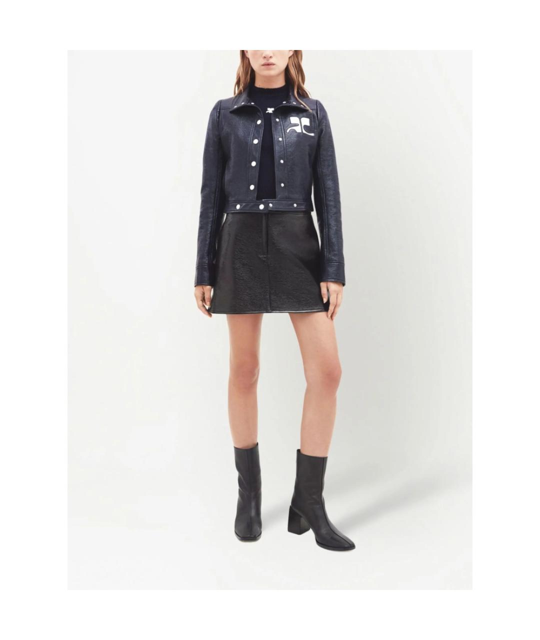 COURREGES Синяя хлопковая куртка, фото 4