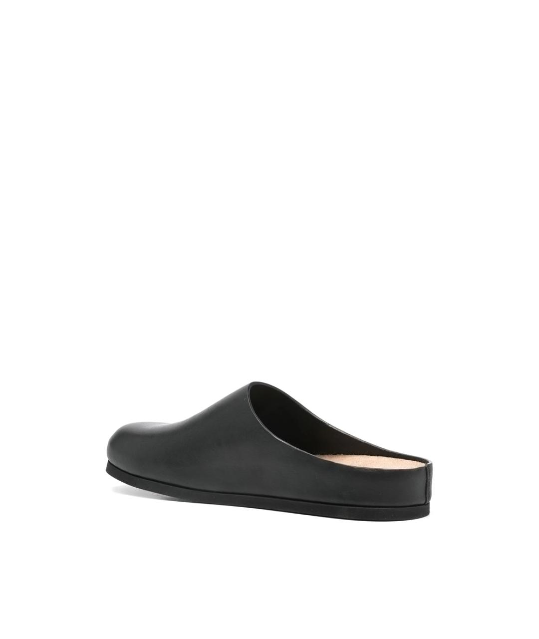 COMMON PROJECTS Черные кожаные мюли, фото 2