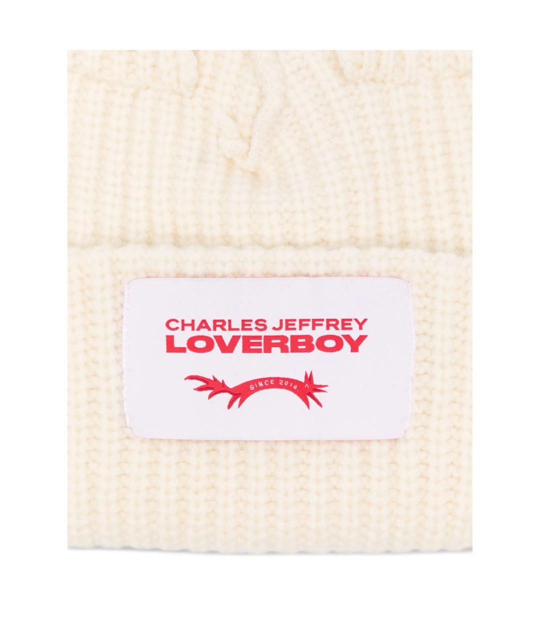 CHARLES JEFFREY LOVERBOY Бежевая шерстяная шапка, фото 2