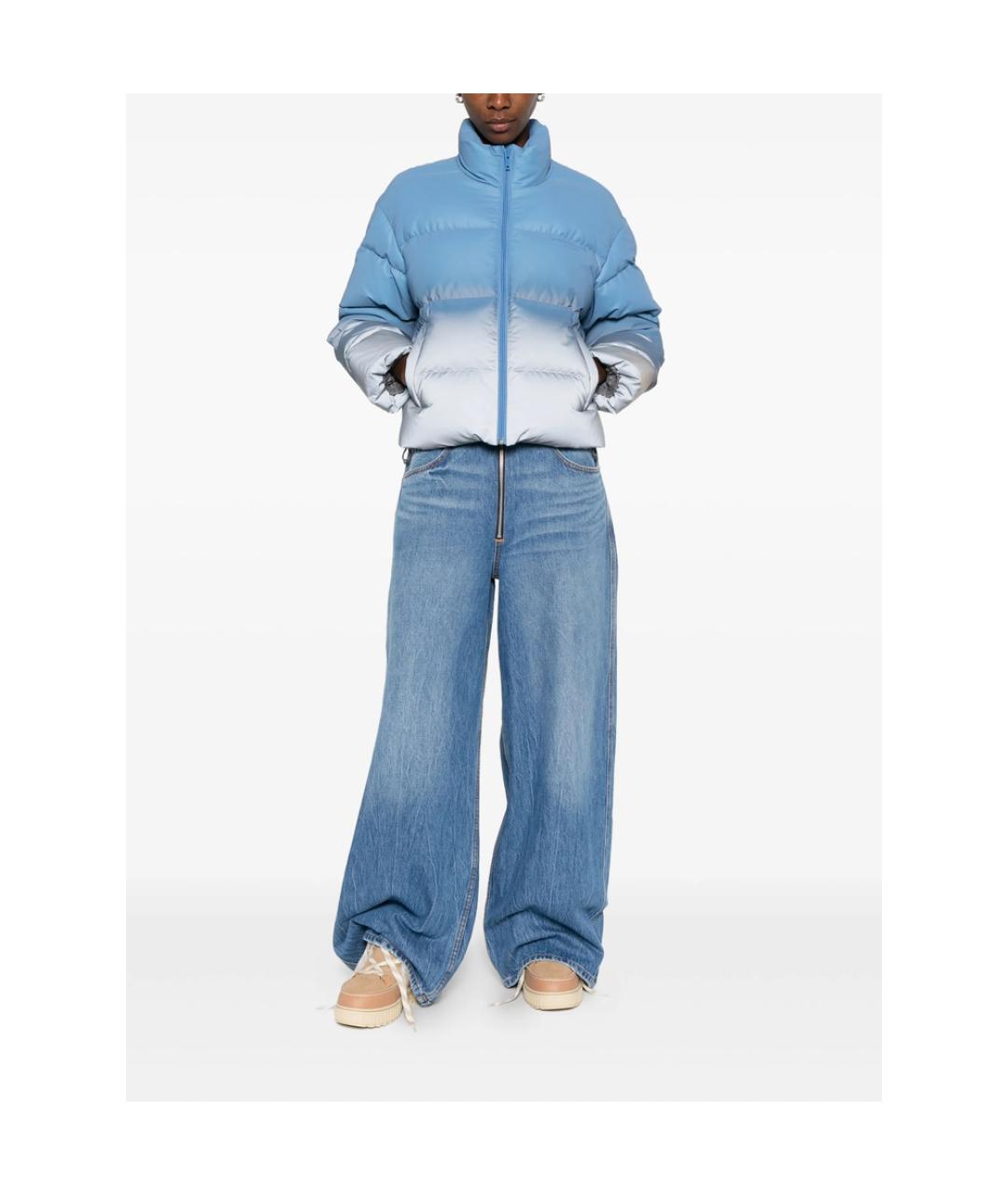 ALEXANDER WANG Синие хлопковые прямые джинсы, фото 4