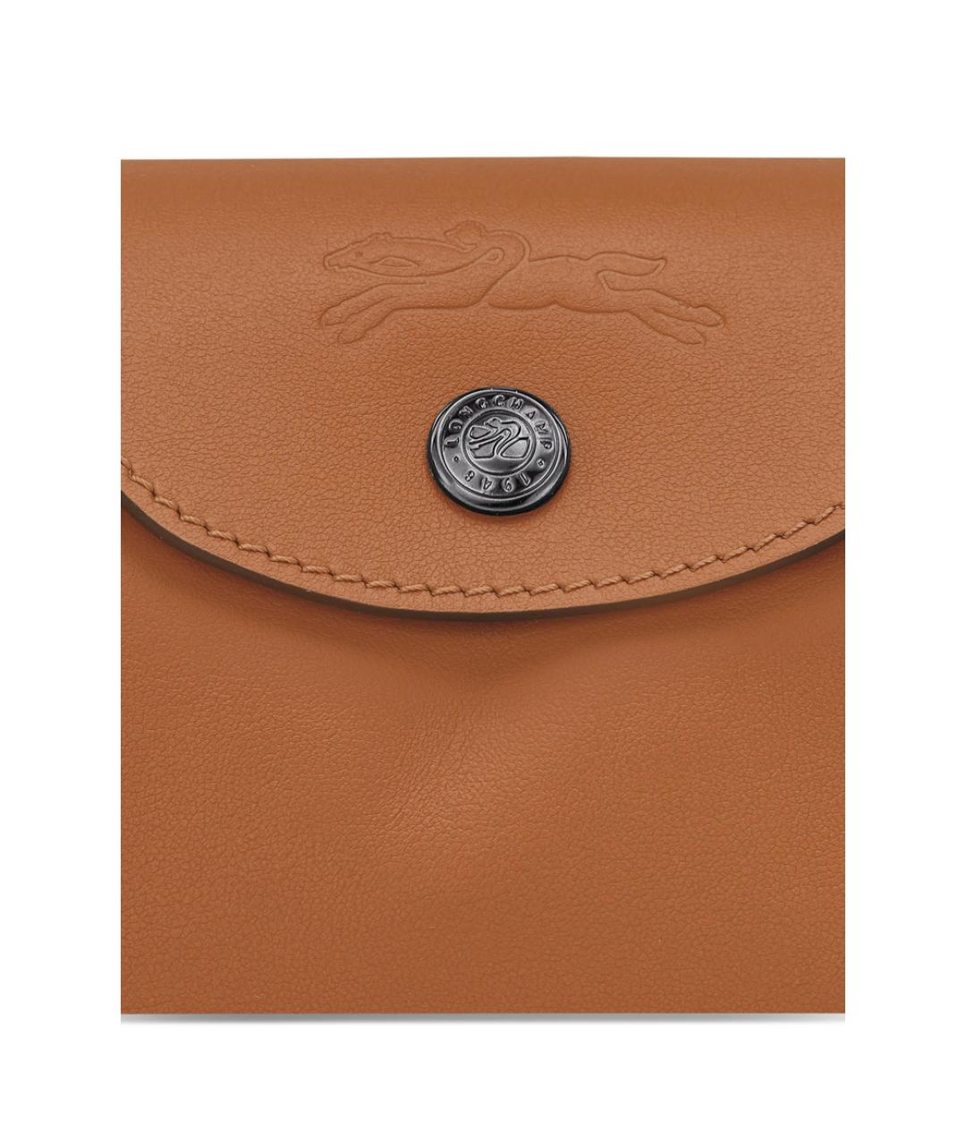 LONGCHAMP Коричневая кожаная сумка через плечо, фото 4