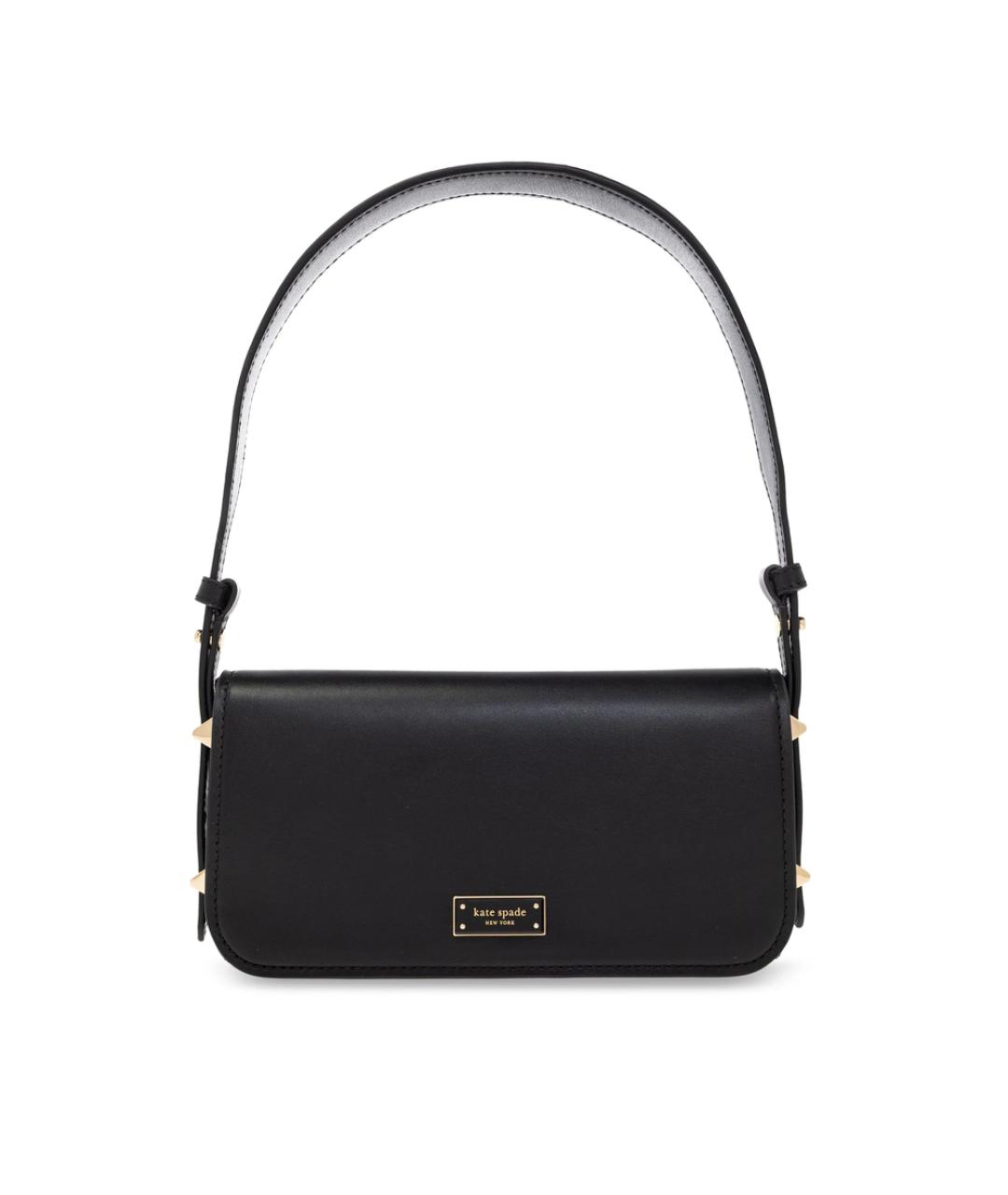 KATE SPADE Черная кожаная сумка через плечо, фото 1